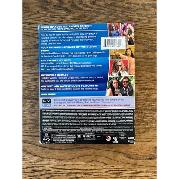 Rock Of Ages Extended Edition Blu-Ray DVD UltraViolet Combo Pack - Picture 4 of 4